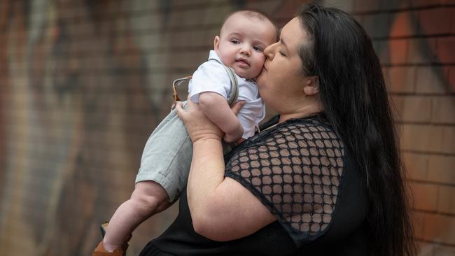 Belinda was diagnosed with antiphospholipid syndrome – an auto-immune condition which Belinda said means her body “rejects the babies”. Picture: NCA NewsWire / Naomi Jellicoe