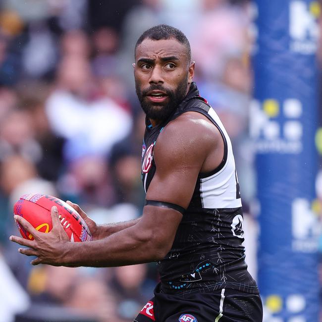 Esava Ratugolea of the Power. Picture: Sarah Reed/AFL Photos via Getty Images