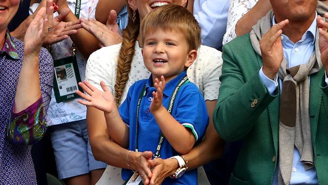 Novak Djokovic’s son steals the show.