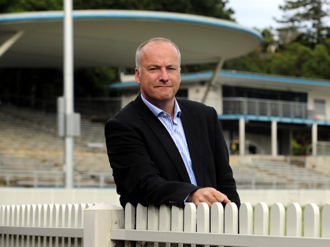 David Begg at Manly Oval when he was president of the Manly Rugby Union Football Club. Picture: Simon Cocksedge