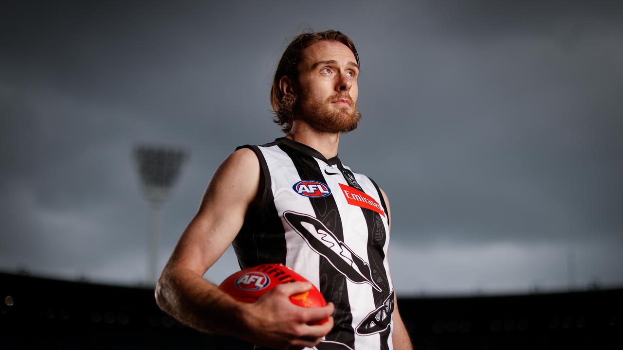 Jordan Roughead of the Magpies. Photo by Michael Willson/AFL Photos via Getty Images