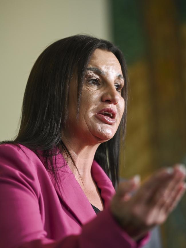 Senator Jacqui Lambie at Parliament House in Canberra. Picture: NCA NewsWire / Martin Ollman