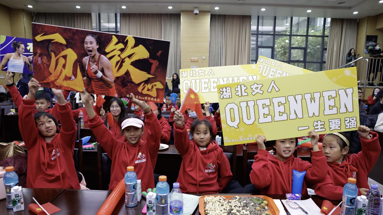 “Queenwen” has been the breakout star of the 2024 Australian Open. Photo by Wang He/Getty Images