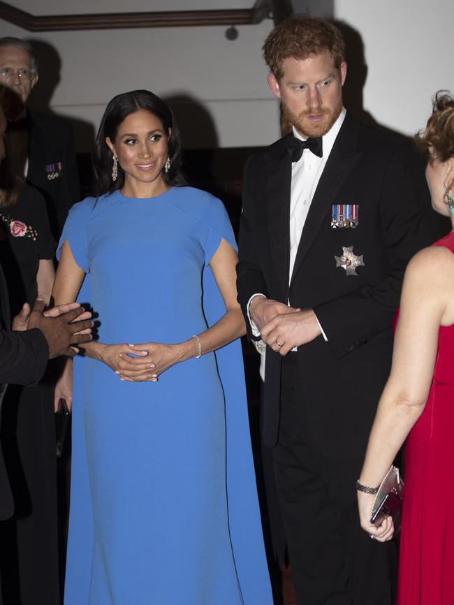 They appeared relaxed as they spoke to guests at the formal occasion. Picture: Getty Images