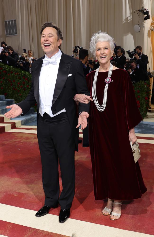 Elon and Maye Musk. Picture: Getty