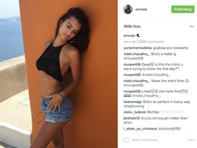 Emily Ratajkowski. Picture: Instagram