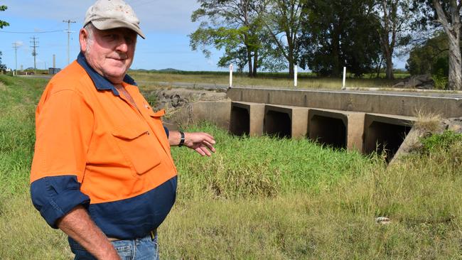 Kinchant Dam resident Bill Ruffell says Antoney's Crossing along Kinchant Dam Rd easily floods under heavy rainfall. Picture: Heidi Petith