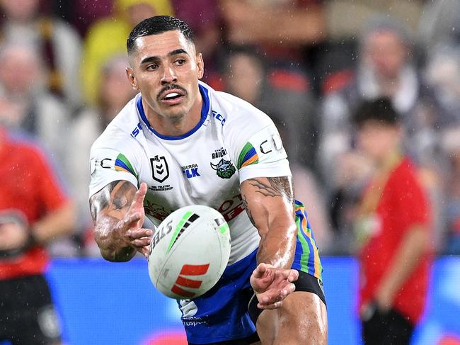 Jamal Fogarty returns for the Raiders’ finals push. Picture: Bradley Kanaris/Getty Images