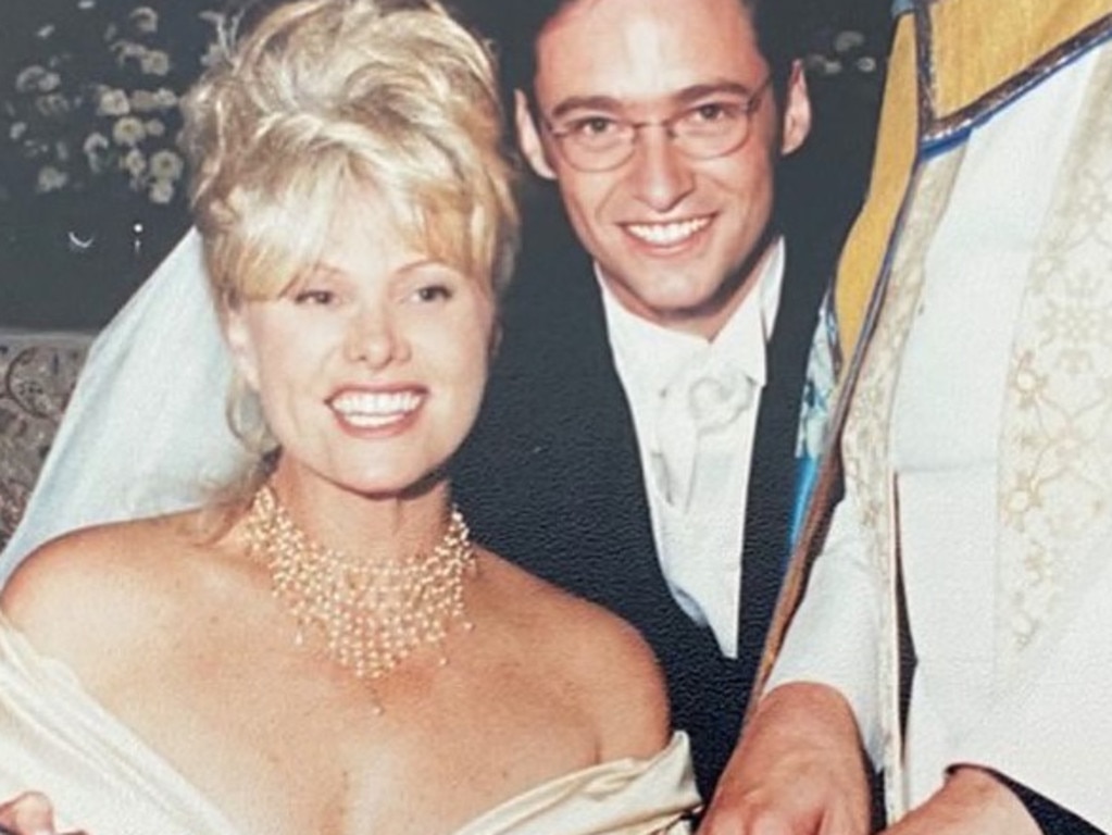 Hugh Jackman on their wedding day in 1996. Picture: Hugh Jackman/Instagram