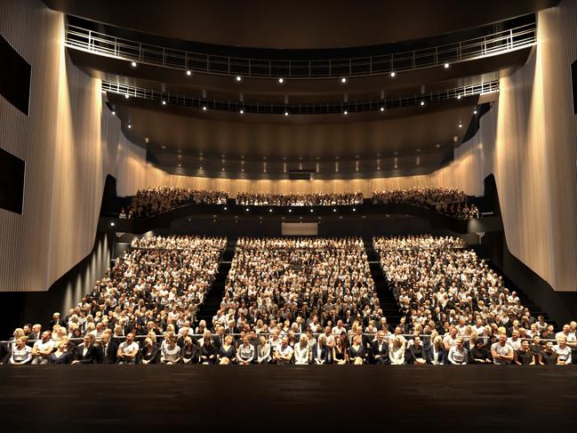 The view from the auditorium stage of the Sydney Coliseum