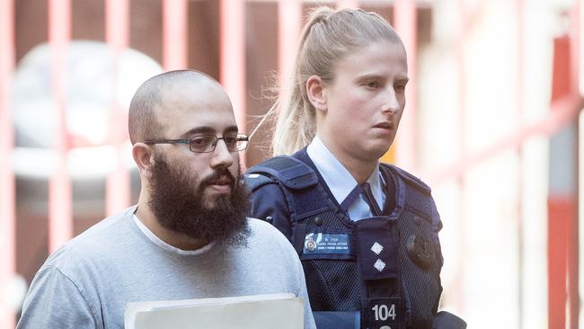 Ibrahim Abbas pleaded guilty to a charge of planning a terrorist act. Picture: Jake Nowakowski