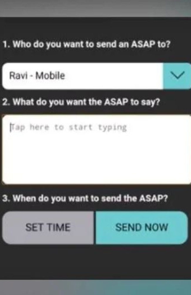 ReplyASAP lets you send whatever you like to get the kids to reply. 