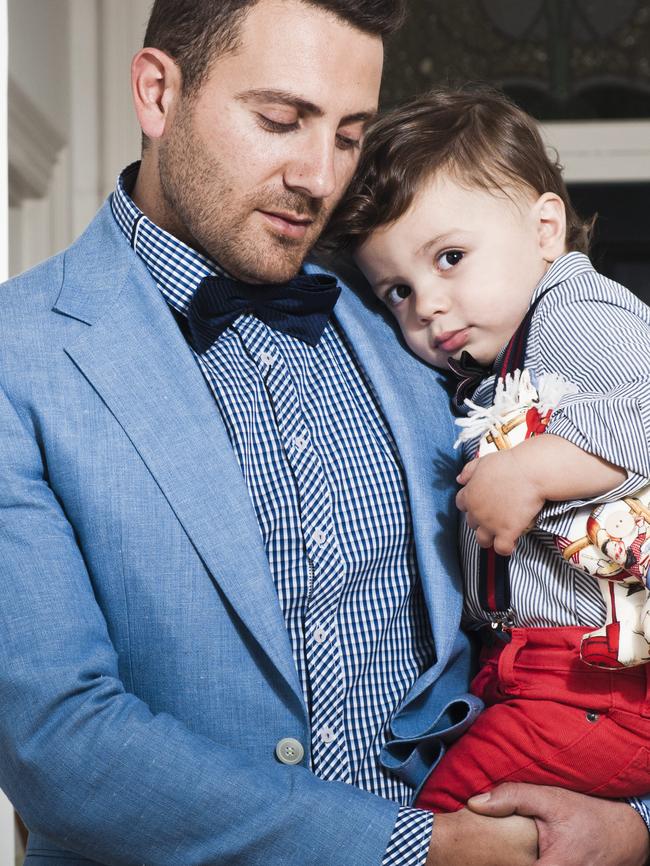 Nick Romano in a Father’s Day fashion shoot styled by Mirella. Picture: Advertiser Library