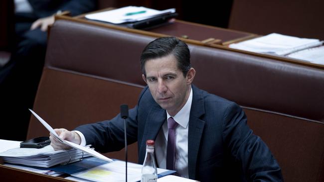 Senator Simon Birmingham is seeking further clarification from the Chinese government on the situation. Picture: NCA NewsWire / Gary Ramage