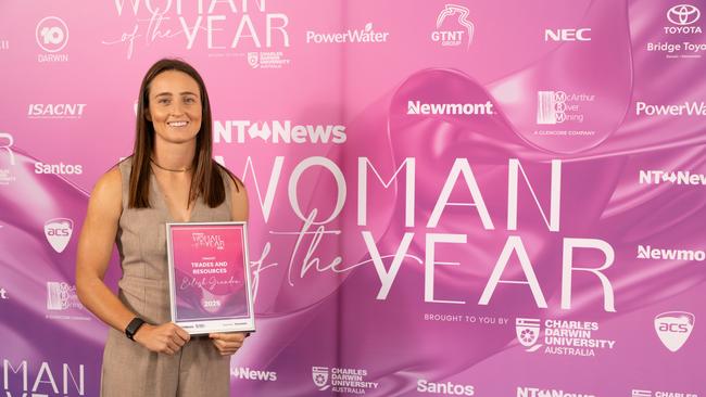 Eilish Grundon, finalist in the Trades and Resources category at the 2025 NT News Woman of the Year Awards. Photo: Georgia Politis