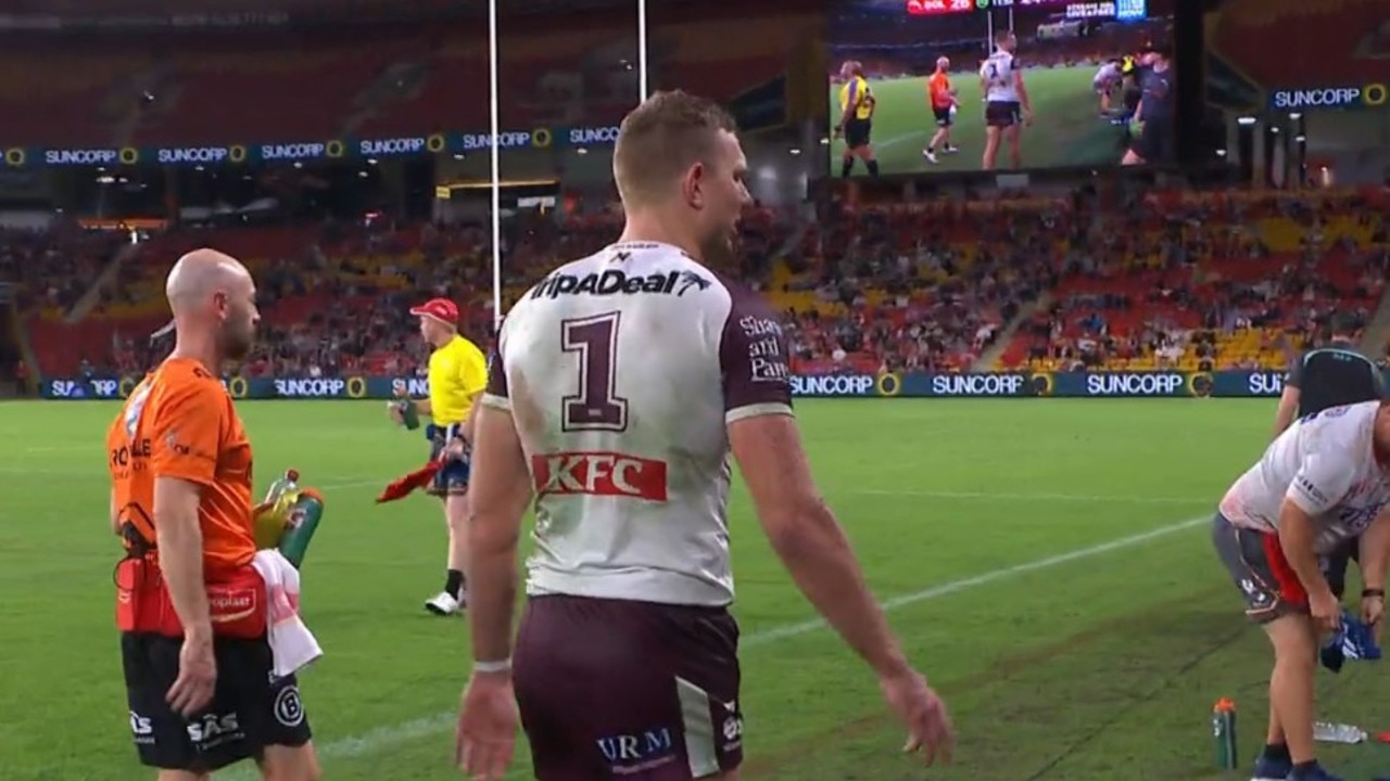 The last sight the NRL wants to see. Photo: Fox Sports