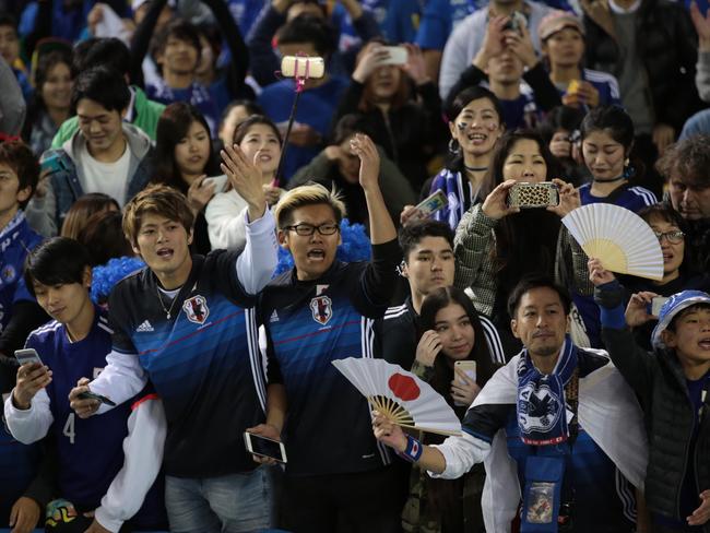 Japanese fans were in full voice.