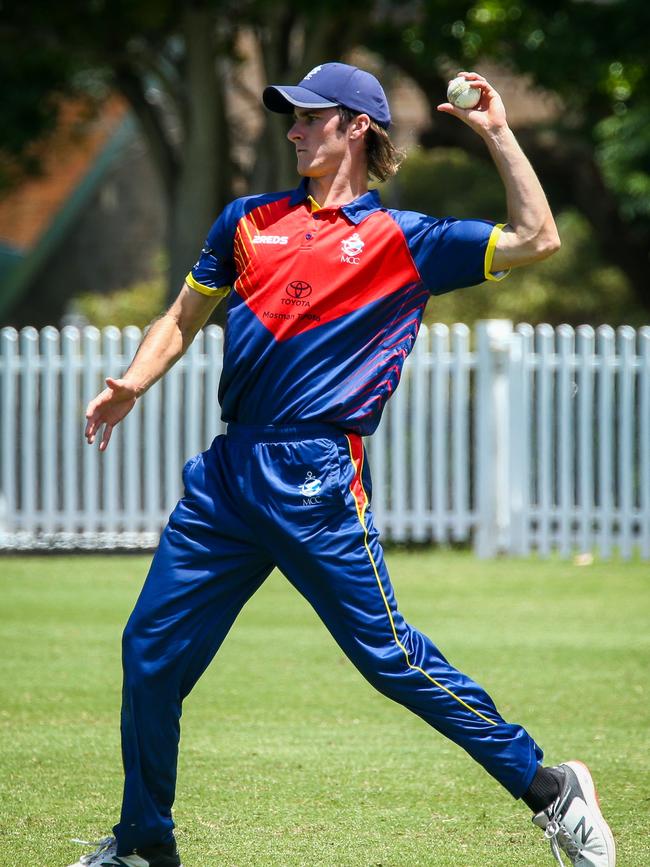 Mosman’s Stirling McAvoy in the field. Picture: Kate Zarifeh