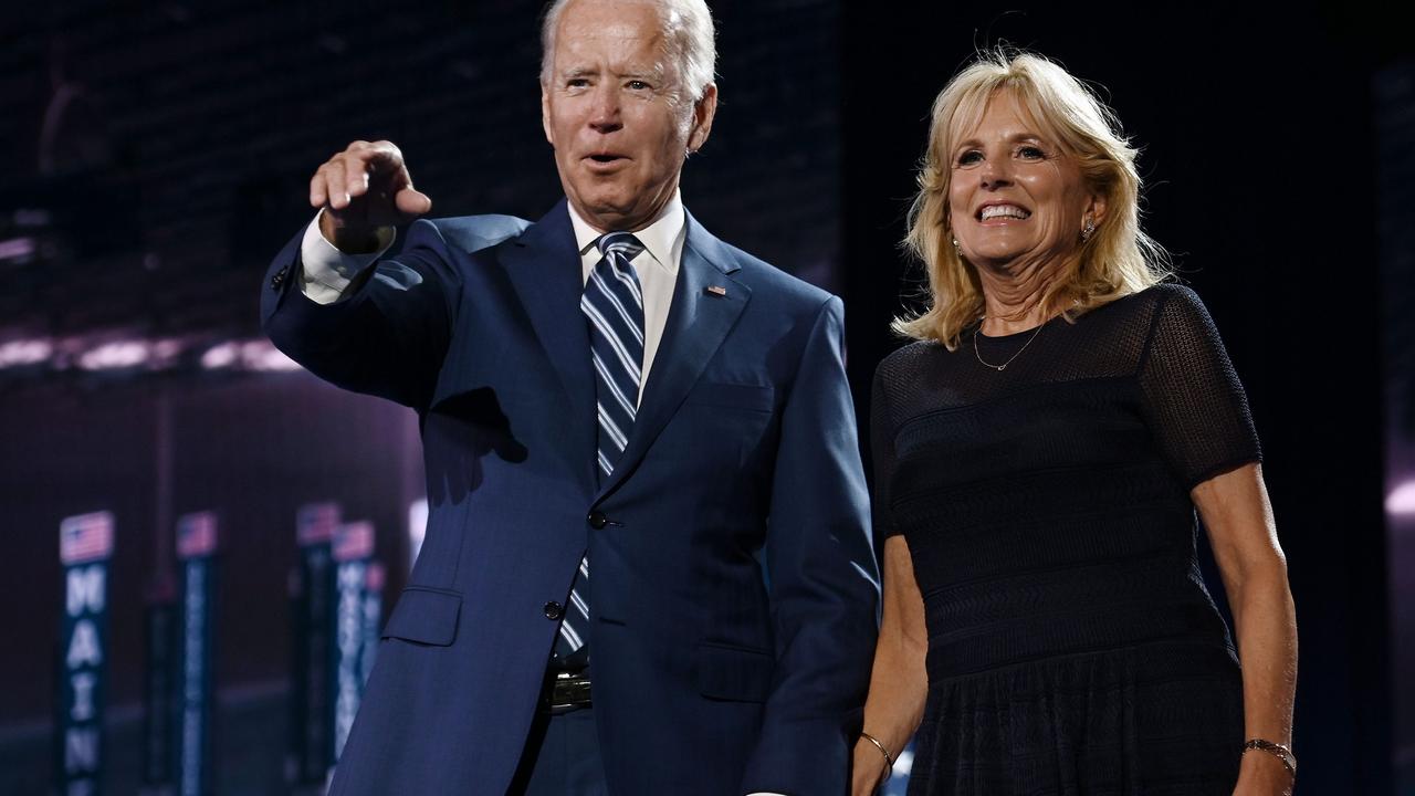 Joe Biden and his wife Jill. Picture: Olivier Douliery/AFP