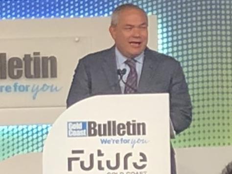 Mayor Tom Tate speaks at the Future Gold Coast forum.