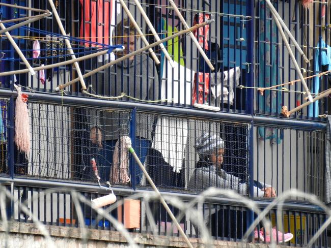 Cassandra Sainsbury pictured inside the notorious El Buen Pastor women's prison in Bogota. Picture: Nathan Edwards