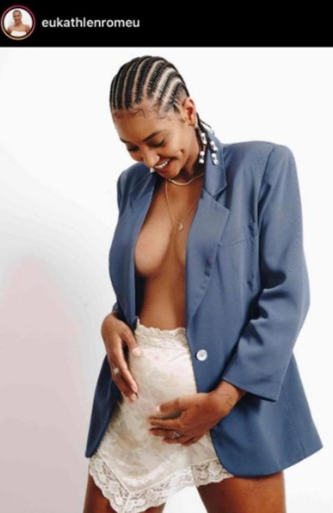 Influencer Kathlen Romeu shared her pregnancy with her 20,000 followers last week. Picture: Newsflash/Australscope