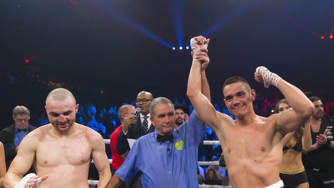 Despite Horn’s criticisms, Tszyu was a convincing winner on Wednesday. Picture: AAP