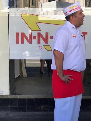 Eric from In-N-Out burger at Windsor. Picture: Rohan Smith