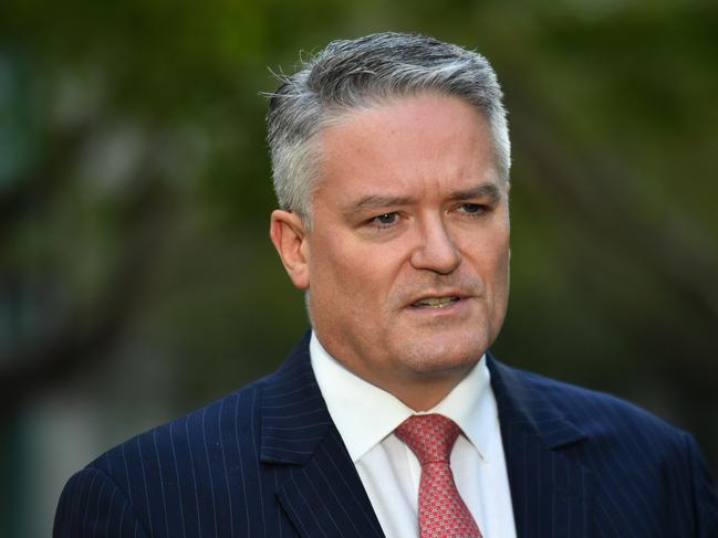 Minister for Finance Mathias Cormann. Picture: AAP.