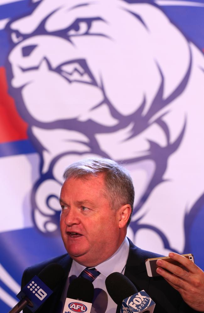 Western Bulldogs president Peter Gordon. Picture: Michael Klein.