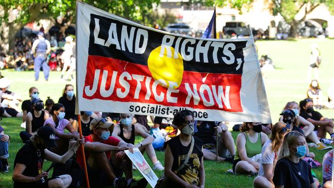Thousands gathered at the Domain in Sydney. Picture: NCA NewsWire / Gaye Gerard