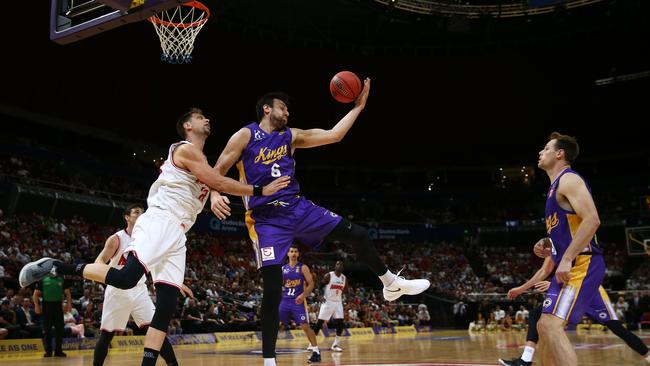 Andrew Bogut had the ball on a string for the Sydney Kings. Picture: Getty Images