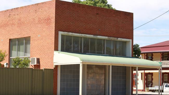  The former bank building in Snowtown, SA that gained notoriety for the bodies in the barrels murders. 