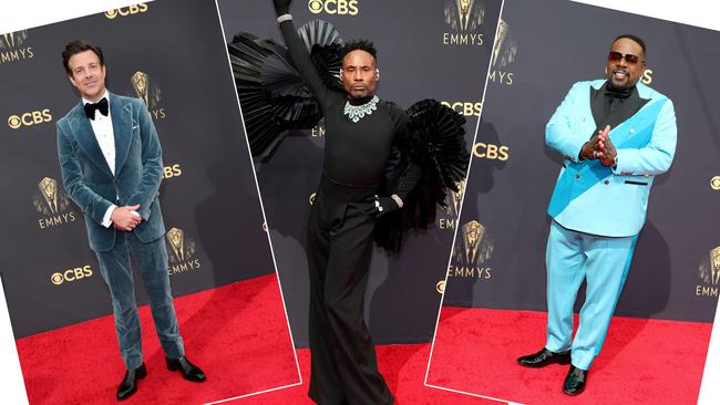 Left, Jason Sudeikis; centre, Billy Porter; and right, Cedric the Entertainer. Picture: Getty Images