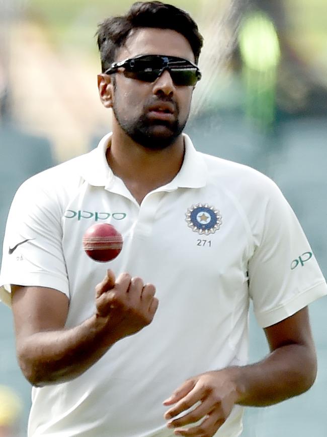 Ravichandran Ashwin loves to keep the Aussies honest. Picture: AFP