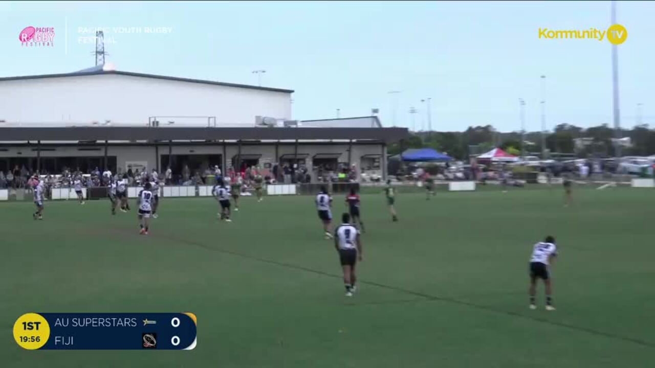 Replay: AU Superstars v Queensland Fiji (U18 boys) - 2024 Pacific Youth Rugby Festival Day 1