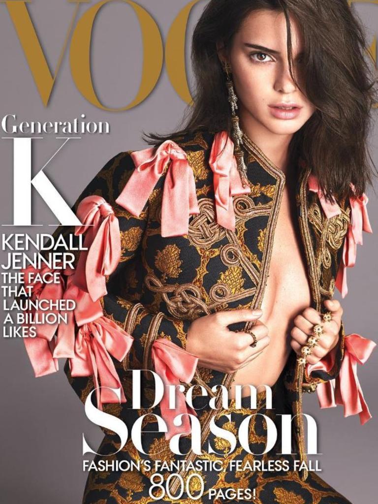 Kendall Jenner lands dream cover of American Vogue September Issue 2016. Picture: Instagram