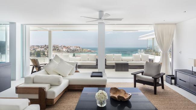 Sprawling beach views from the living room.