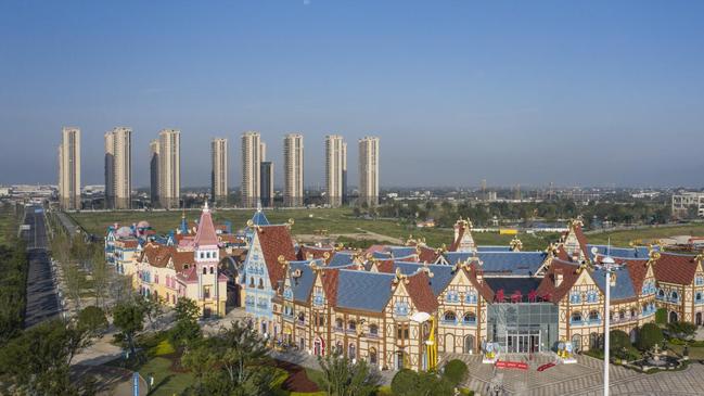 Work has stopped at the Longting development, which is already a year behind schedule. Picture: Qilai Shen/Getty Images/The Times