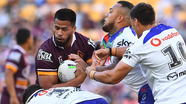 Payne Haas has been in superb form this season with the Broncos. Picture: Getty Images