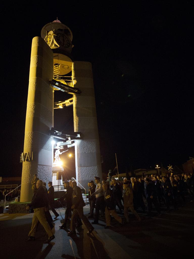 Ulverstone Dawn Service. PICTURE CHRIS KIDD