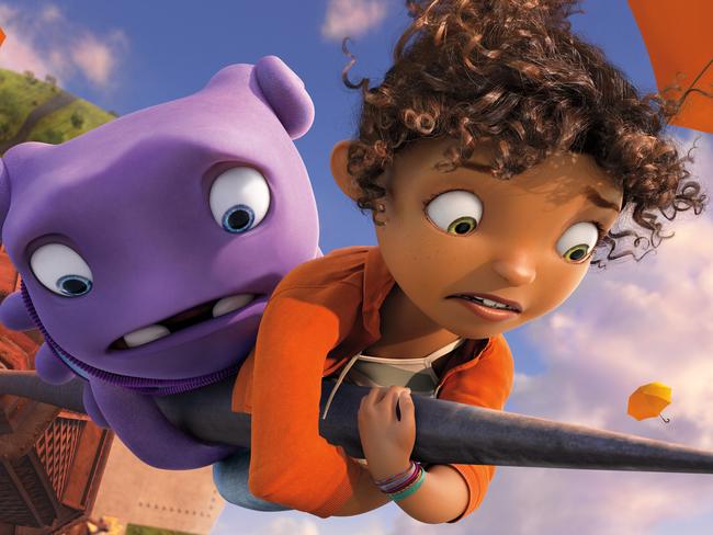 New animated film ... the animated movie Home features a cast of celebrity voices.