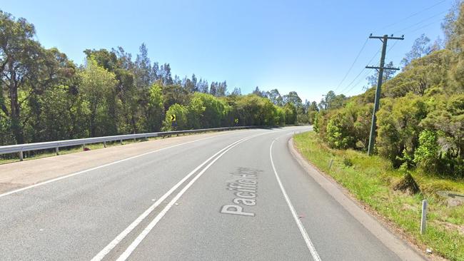 A woman, 49, has died after being struck by a Haval SUV on the Pacific Highway at Wadalba on Wednesday, January 17, 2024. Picture: Google