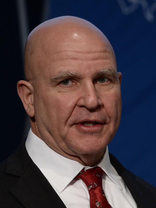 Even Donald Trump’s national security adviser HR McMaster copped a barrage from the president. Picture: AFP/Eric Baradat