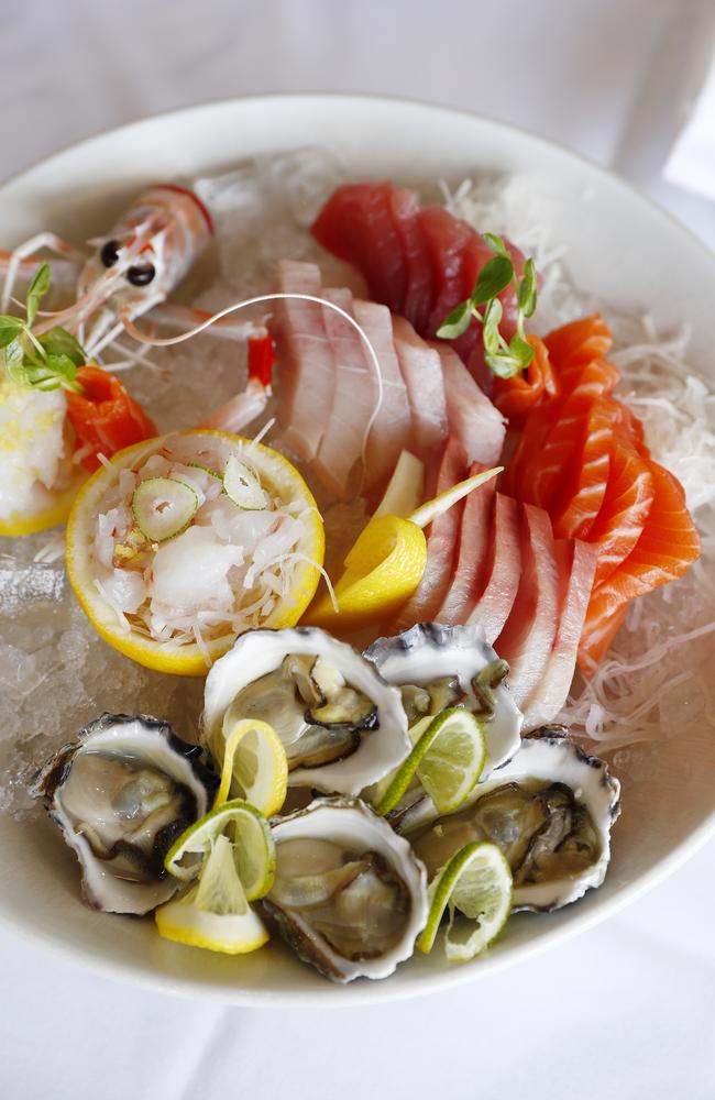 An all raw seafood platter is also one of the offerings at the Amalfi Way restaurant. Picture: Sam Ruttyn