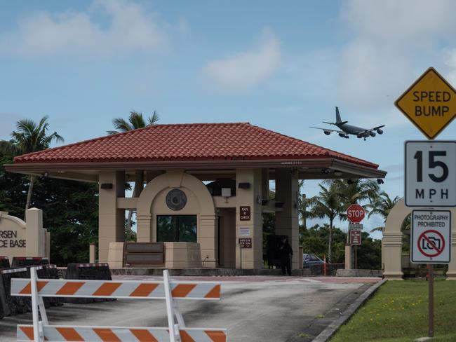 The Andersen Air Force Base in Guam. Picture: AFP