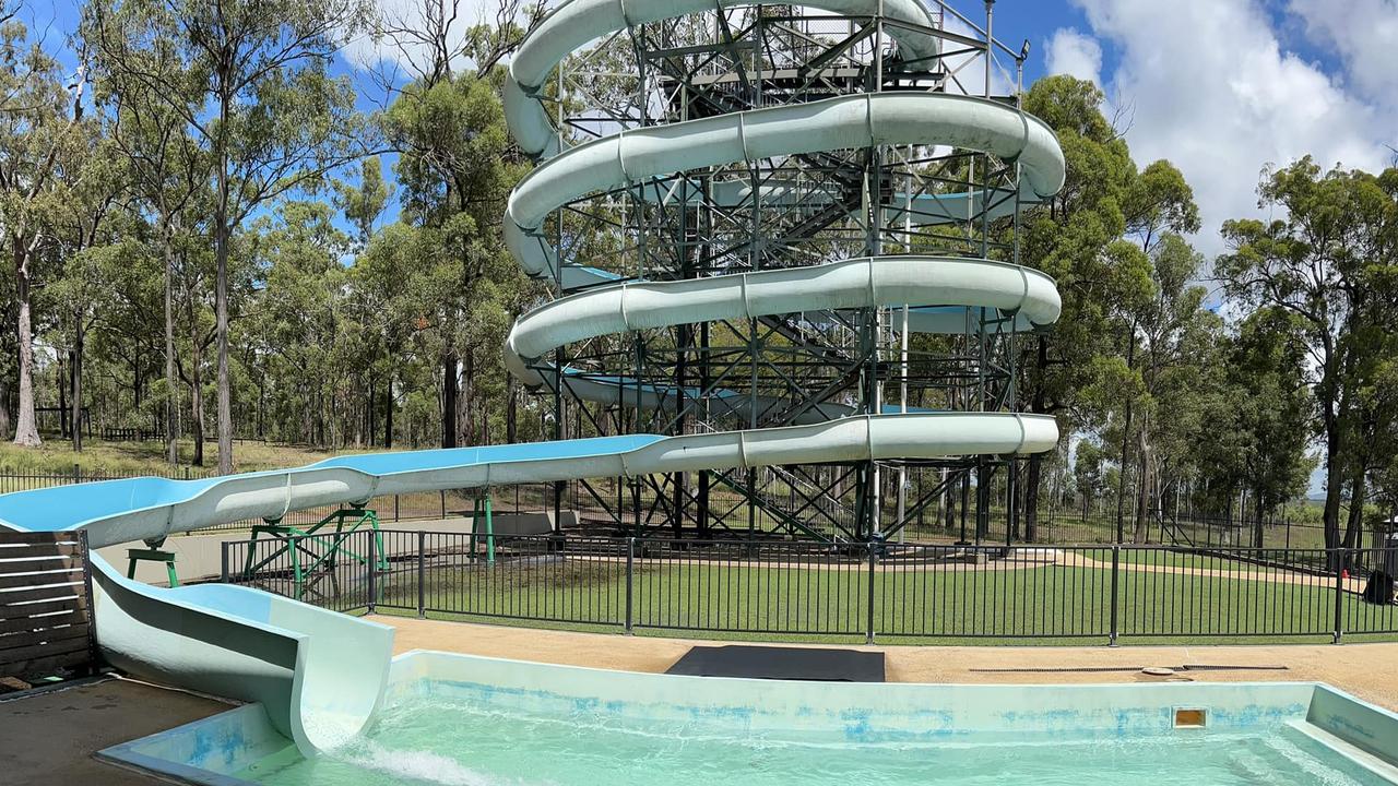 The family are open to any serious offers from buyers who can dismantle and transport the 16m high waterslide complete withÂ diesel Kubota pump and swimming pool.