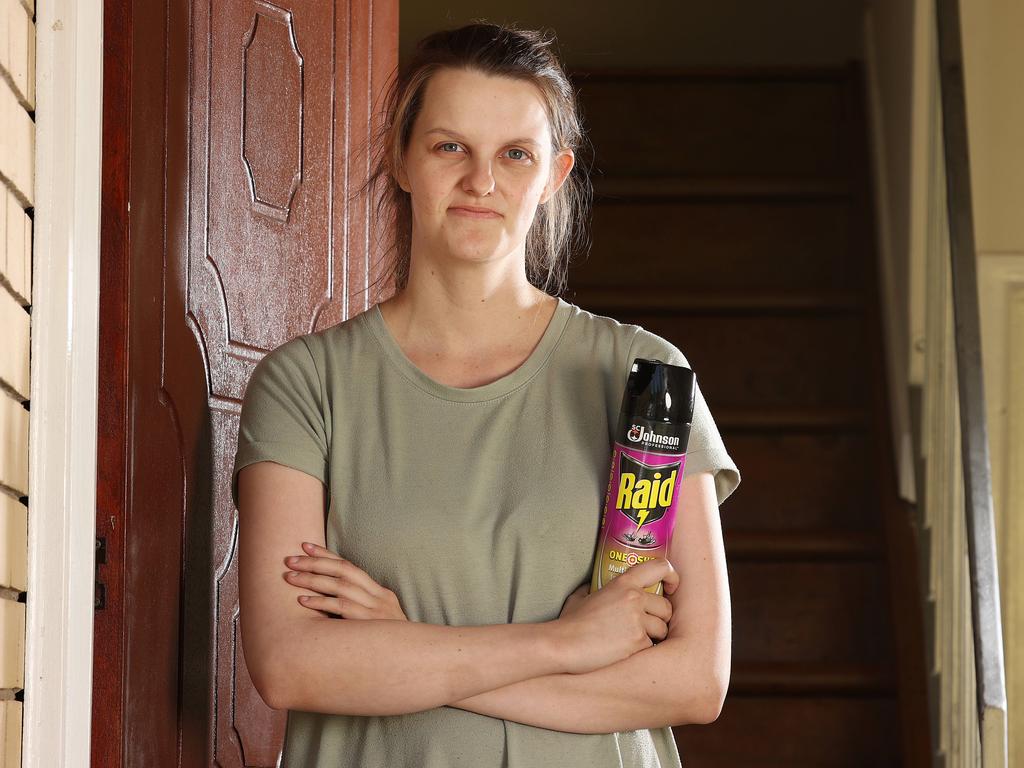 Tiffany, 21, fought off three armed home invaders with a can of bug spray, Wishart. Picture: Liam Kidston