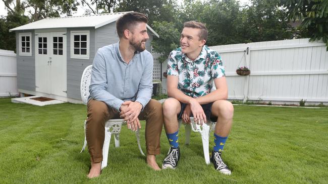 Matty Acton and Ethan, 22, who was 3 when he met Esther. Picture: Richard Gosling