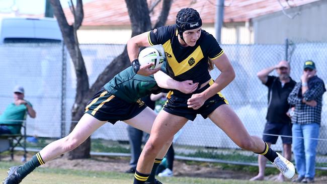 St Laurence Vs Villanova action in round 3. Picture, John Gass